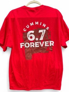 Cummins 6.7 Forever Graphic Short Sleeve Tee - Red